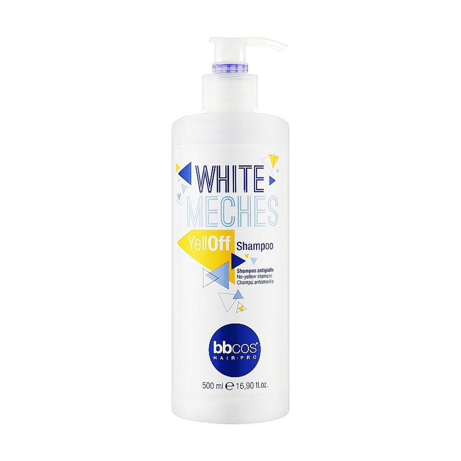 Уцінка! Антижовтий шампунь для волосся BBcos White Meches Yell-Off Shampoo, 500 мл